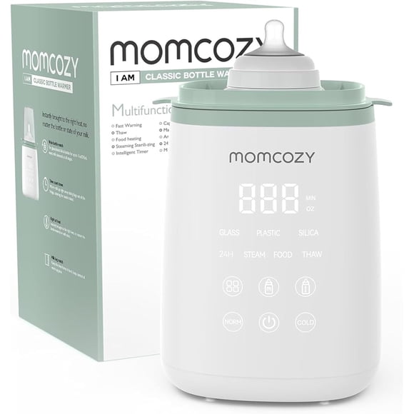 Momcozy Chauffe-Biberon, Chauffe-Bébé 6-en-1 pour Lait Maternel, Stérilisateur de Biberons à la Vapeur, Biberon pour Bébé comme Dr. Brown's, Philips AVENT, Comotomo