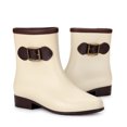 thumbnail image 4 of LSLJS Women Non-Slip Solid Color Rain Shoes Fashion Plastic Low Heel Hasp Mid, Women's Rain Boots, 4 of 4