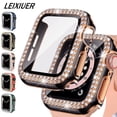 thumbnail image 4 of Étui Rigide en PC avec Protecteur d'Écran en Verre Trempé pour Apple Watch SE, Étui de Protection Intégrale pour iWatch 42 mm, Protecteur Bling à Diamants Compatible avec Séries 3 2/1 42 mm, 4 of 6