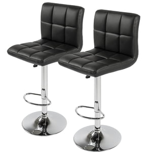 Nicer Furniture White Hexagrid Bar Stool