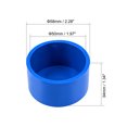 thumbnail image 2 of Unique Bargains 50mm PVC Pipe Cap Fitting, Slip End Caps DWV(Drain Waste Vent) Blue 2 Pcs, 2 of 3
