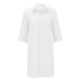 thumbnail image 2 of Kcodviy Robe Longue Maxi Taille Haute pour Femmes, Nouée, Couleur Unie, Robe Midi Ronde avec Fente au Cou, Robe Habillée pour Femmes, Robes pour Femmes Longueur Midi, Longues Robes pour Femmes, 2 of 7