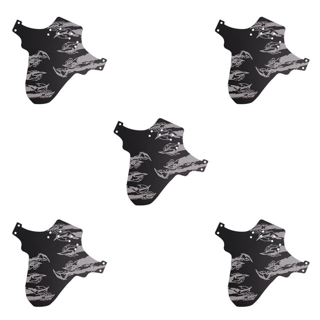 fastboy Bicycle Splasher Front Rear Tire Wheel Guard Mountain Bikes Bike Protecting Tool Floral Print Mudguard Accessories Claw 5Set