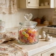 thumbnail image 1 of EGNMCR Organization and Storage, Storage Bins, Storage Containers Glass Sealed Jar Kitchen Storage Bottle Transparent Grain And Snack Tea Container Storage Jar Pickle Jar Glass storage jar, 1 of 6