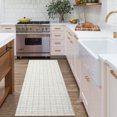 thumbnail image 2 of Garvee 2'x6' Modern Plaid Runner Rug Abstract Rugs for Hallway, Washable Rug Non-Slip Low Pile Accent Carpet for Bedroom Kitchen, Gray, 2 of 7