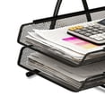 thumbnail image 2 of Desk File Tray Organizer,Office Desk Document Tray Mesh Desk Paper Holder Desk Document Tray True to Its Promise, 2 of 3
