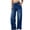 Bleu Foncé, variante sur biudgviw Jeans à Jambe Grand pour Femmes, Amples, Taille Haute, à Enfiler, Pantalon en Denim Extensible, Tendance et Décontracté, avec Poches