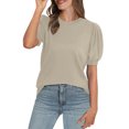 thumbnail image 1 of Dealovy Hauts Habillés Décontractés pour Femmes T-Shirts à Col Rond Manches Courtes Bouffantes Chemises Décontractées T-Shirts Basiques, 1 of 6