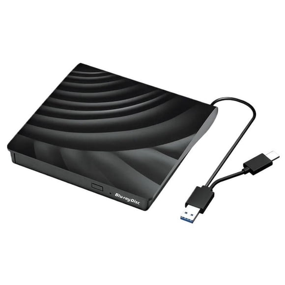 External Blu-Ray Optical Drive USB 3.0 Portable 3D Combo Reader CD DVD Player Burner ,Latest USB 3.0 Tech