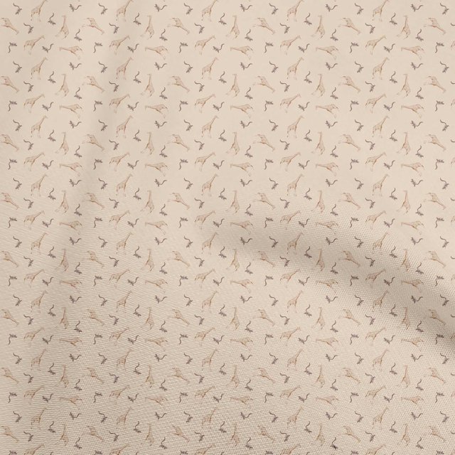oneOone Silk Tabby Light Brown Fabric Giraffe Sewing Craft Projects Fabric Prints By Yard 42 Inch Wide