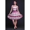 thumbnail image 2 of Bimba Robe Soleil Mini Teinture sur Nœuds pour Femmes à Taille Smockée Imprimée Tenue de Fête d'Été pour les Vacances-Petit, 2 of 5