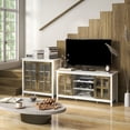 thumbnail image 2 of HOMCOM Buffet de Cuisine avec Portes en Verre Armoire Buffet Armoire d'Accent, 2 of 10