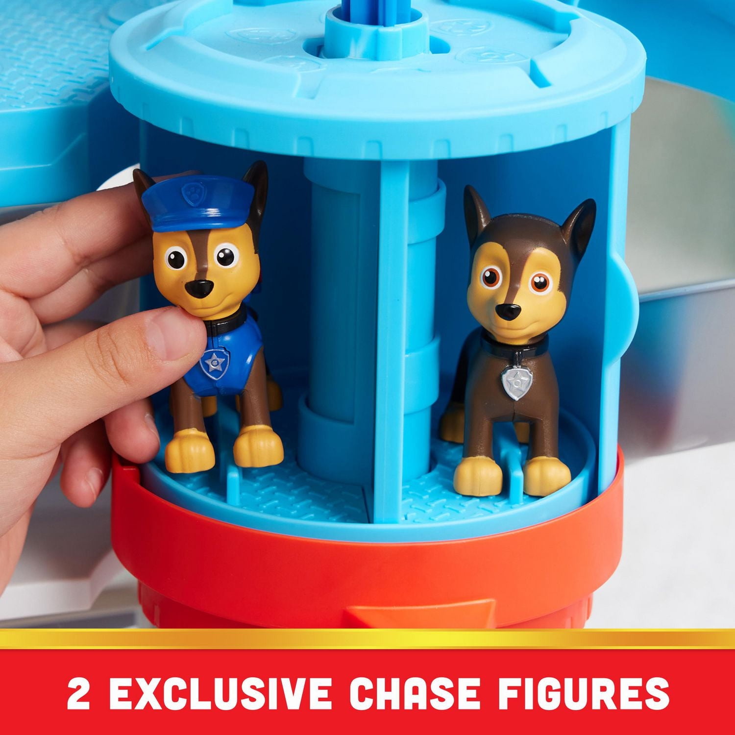 Paw Patrol - Pat Patrouille - Véhicule + Figurine Chase du Film - Voiture Figuri