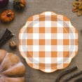 thumbnail image 4 of Thanksgiving Fall Pumpkin Paper Plates | Maple Leaf Design | 7" & 9" Sizes | Disposable Tableware | 25 Pack | Multicolor Autumn Party Supplies | Elegant Orange Decor for Holiday Gathering, 4 of 6