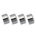 thumbnail image 2 of Xingzhi Premium 4x Head Caps Nut Covers for T120 Ride Chrome 0.6x0.9 Inch 1Set, 2 of 6