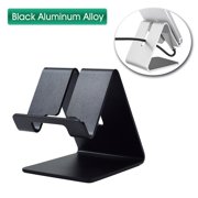 Amdohai Aluminum Alloy Cell Phone Tablet Stand Desk Thick Case Friendly Phone Holder Stand For Desk Compatible with All Mobile Phones
