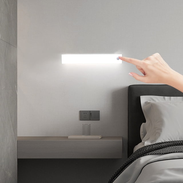 Led Light Strips,Led under Cabinet Light Bright Motion Sensor Indoor Adhesive Magnetic Wardrobe Light under Counter Light Wireless Usb Charging,Under Cabinet Lights,Under Cabinet Lighting
