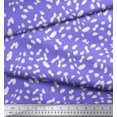 thumbnail image 3 of Soimoi Purple Poly Georgette Fabric Cow Animal Skin Print Fabric by the Yard 42 Inch Wide, 3 of 3