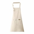 thumbnail image 1 of Canvas Apron Polyester Cotton Apron Cover Up Western Restaurant Hot Pot Shop Milk Tea Shop Work Clothes, 1 of 4
