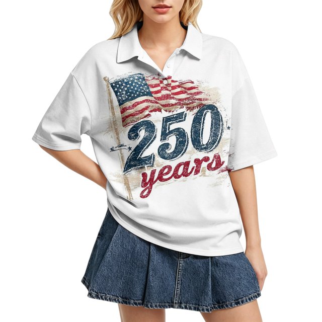 Sewkxo Polo à Manches Courtes pour Femmes, Col Oversize, T-Shirt à Enfiler Y2k, Décontracté, Ample, Mode Urbaine, Chandail de Rugby, Rouge Melon D\'eau TG