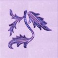 thumbnail image 1 of Ahgly Company Tapis d'Intérieur Lavable en Machine Carré Transitionnel Violet, 5 Pieds Carré, 1 of 7