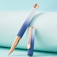 thumbnail image 1 of 5Pcs Gradient Thermal Erasable Pen, Uscallm Gradient Thermal Erasable Pen Metal Stylus for Study, Smooth Writing Retractable Gel Ink Pen, Friction Erasable Ink, Office Study Supplies, 2ml Ink, 1 of 6