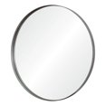 thumbnail image 3 of Miroir Rond Maxwell avec Fini Argent Brossé Antique, 3 of 3