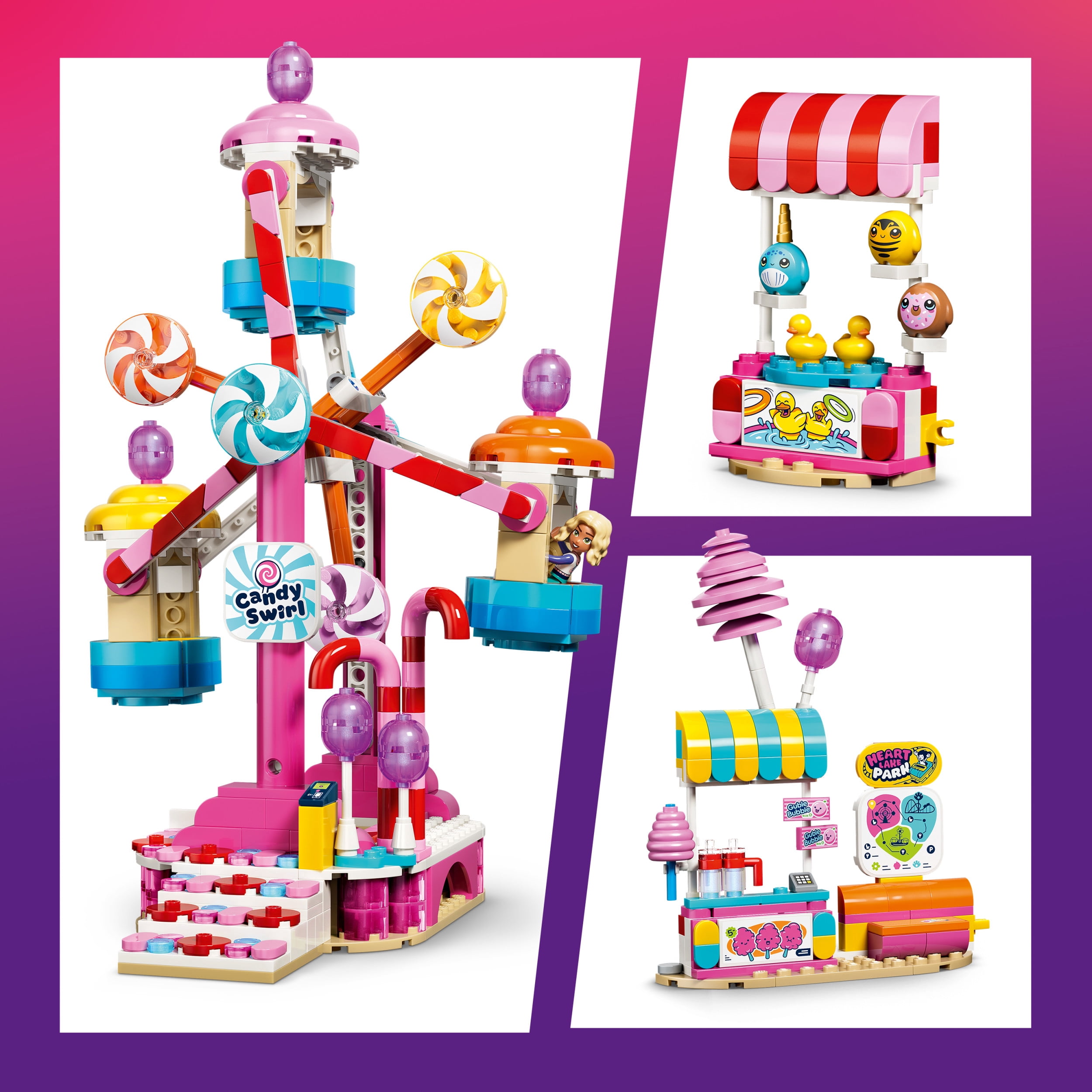 LEGO Friends Candy & Cupcake Ferris Wheel - Building Toy for Girls & Boys, Ages 7+ - Toy Figures & Playset for Kids - Includes 3 Minidolls - Gift for Birthdays - 42700