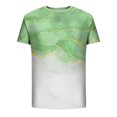 thumbnail image 4 of Qertyioot Chandails de Sport pour Hommes, T-Shirt Décontracté à Col Rond Imprimé, Chandail de Sport D\'entraînement Physique à Manches Courtes, 4 of 5