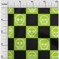 thumbnail image 1 of oneOone Velvet Black Fabric Skull Craft Projects Decor Fabric Printed By The Yard 58 Inch Wide, 1 of 5