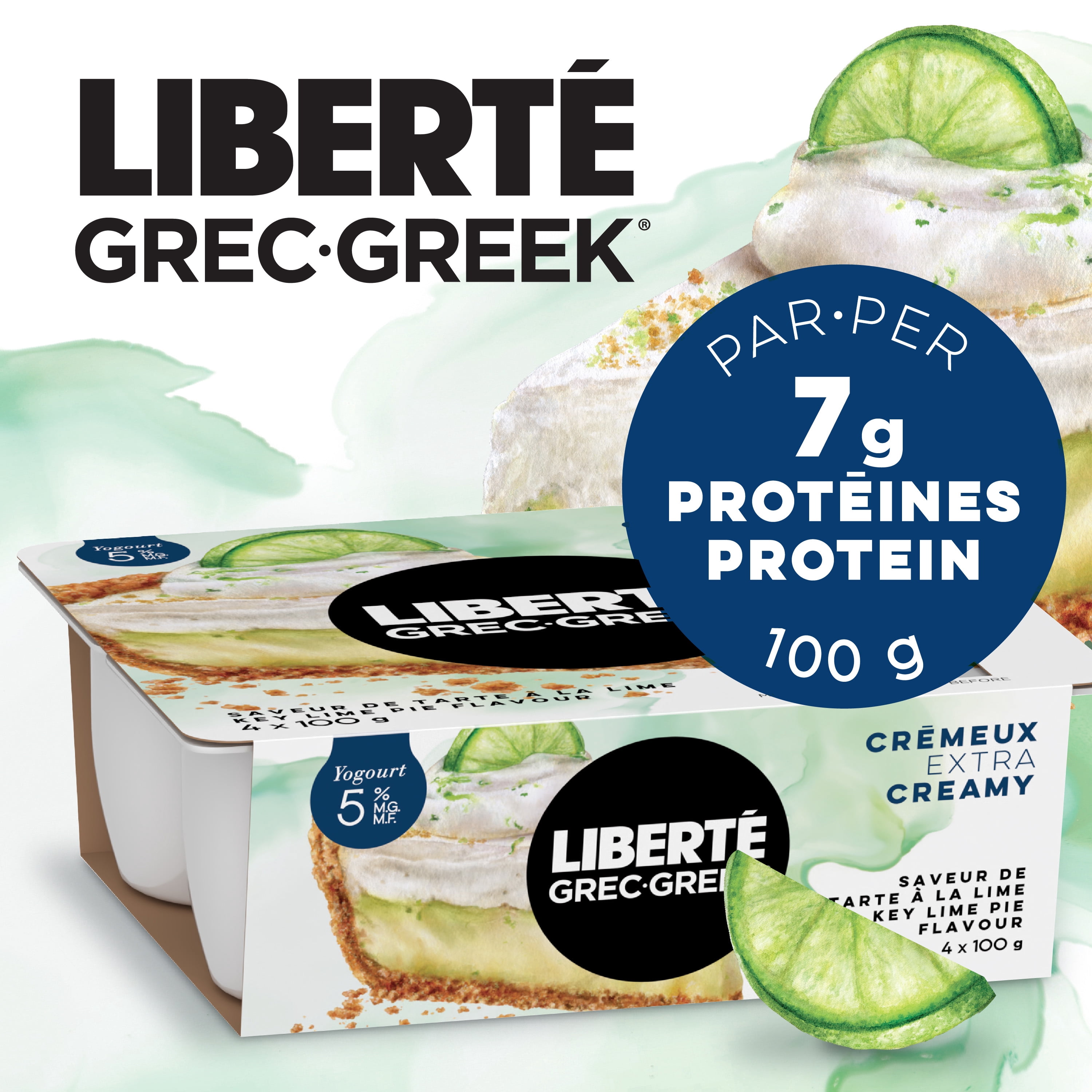 Liberte GREEK 5MF KEY LIME CDA, 4x100g