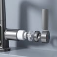 thumbnail image 3 of Langgg Premium Water Tap LED Temperature Display And 360° Rotation Liftable And 360° Rotation Shower Faucet Gray, 3 of 6