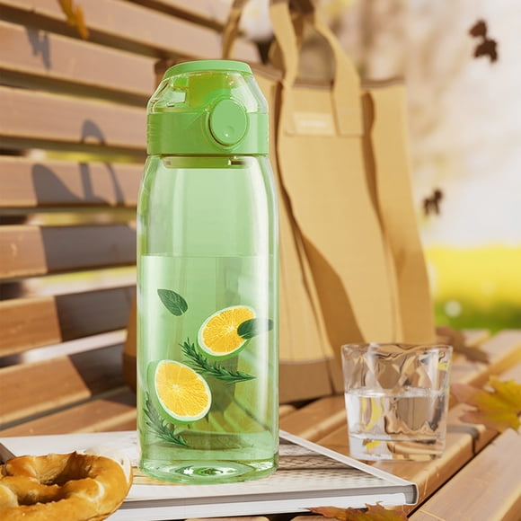 Bouteille d'Eau de Sport, Design en Plastique Étanche, Grande Capacité 19.6oz, Couvercle Verrouillable Sécurisé, pour Gym Bureau Extérieur, Plastique de Qualité Alimentaire Durable, Gourde Portable, pour Voyage Hzhnb