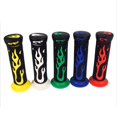 thumbnail image 3 of 7/8\" 22mm Rubber Flame Handle Grips Flame Soft Motorcycle Handlebar Hand, 3 of 6