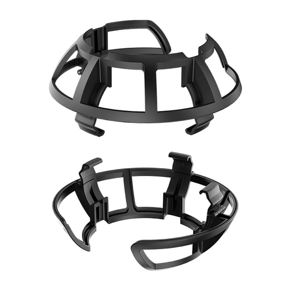 1 Pair Plastic Anti-Collision VR Controller Ring Bumper Frame Cover for Oculus Quest 2 Grip Handle Protective Cage Accessories Black