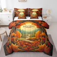 thumbnail image 1 of YST Ensemble de Douillette Complète Feuilles d'Automne 7 Pcs pour Enfants Filles Ensembles de Literie Saison des Récoltes, Ensemble de Lit Feuille d'Érable Vert Jungle Ensembles de Douillette de Literie Plante Botanique Ensemble de Lit, avec 2 Taies d'Oreiller, 1 of 4
