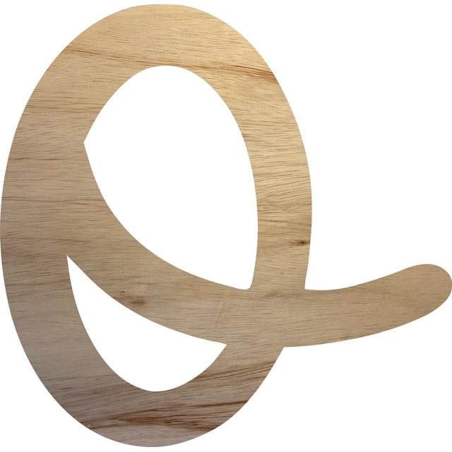 Wooden Letter O Craft Project, 5'' Tall Small Unfinished Wood Alphabet Letter, DIY