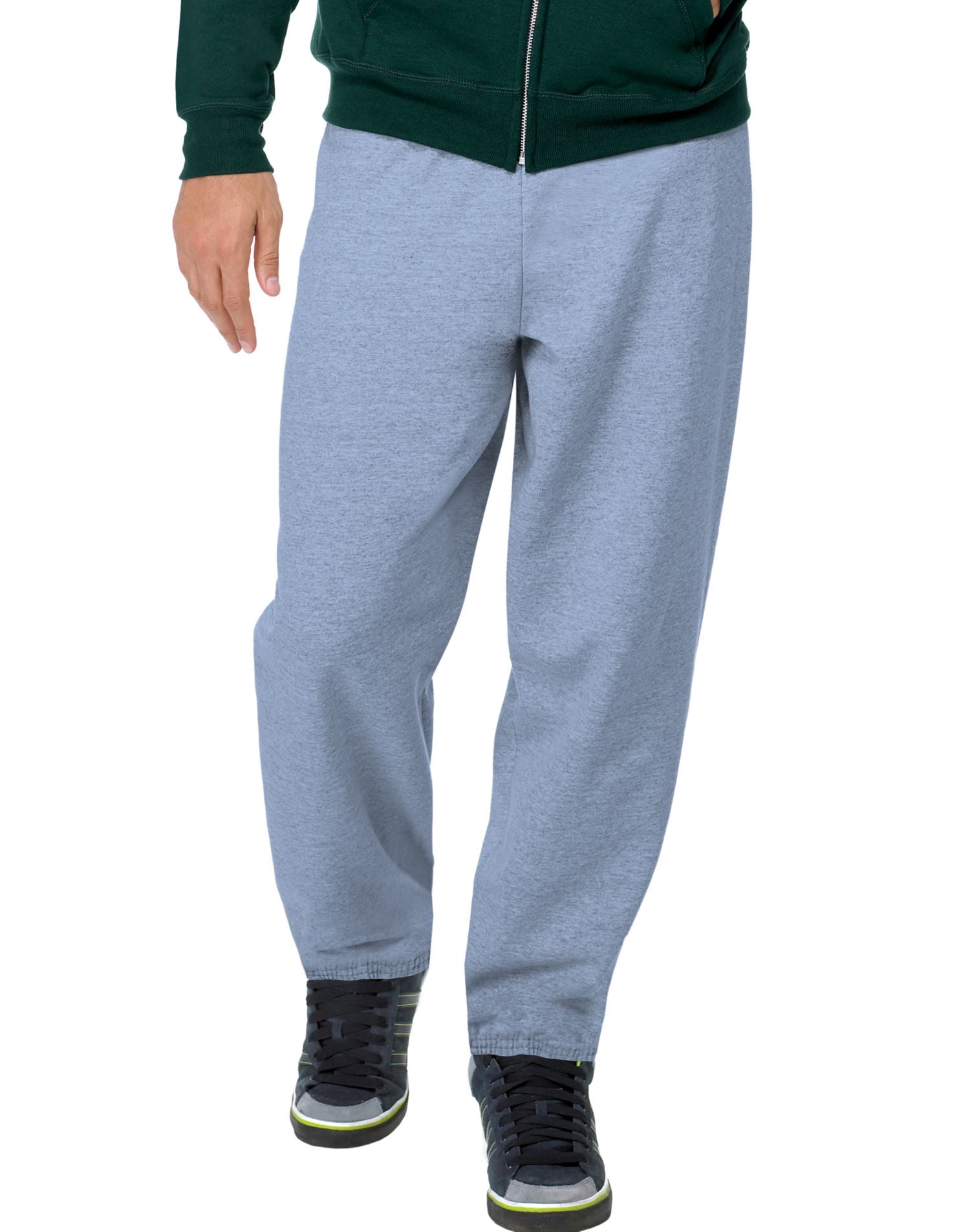 Hanes ComfortBlend EcoSmart Men`s Sweatpants - Best-Seller, L, Light Blue