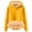 Yellow, variant on GDREDA Womens Casual Winter Warm Fleece Sherpa Lined Pullover Hooded Sweatshirt Black,L