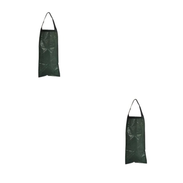 tamizeot Planting Bag Convenient Portable Hanging Plant Strawberry Bags Flower Vegetable Greenhouse Container Pot Storage Dark Green 2Set