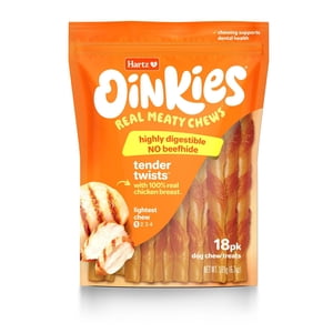 Oinkies Chicken Wrapped Tender Dog Treats 18pk