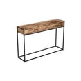 thumbnail image 2 of Safdie & Co. Table Console 48L Bois Brun Récupéré 2 Tirroirs Métal Noir, 2 of 4