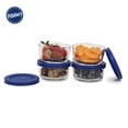thumbnail image 3 of Pillsbury 8-Piece Round Borosilicate Glass Food Storage Set, 4 x 236 mL, 3 of 4