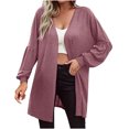 thumbnail image 2 of Babysbule Cardigans pour Femmes Liquidation Mode Femmes Cardigan Ample à Manches Longues Blouse Haut Blouse Liquidation, 2 of 6