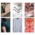 thumbnail image 2 of JUNWELL 5 Pairs/Pack Cheongsam Closure Sewing Fasteners Chinese Knots Frog Buttons, 2 of 21