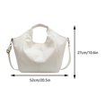 thumbnail image 2 of MesaSe Sac Hobo Chic pour Femmes Grande Capacité Sangle Ajustable Sac Polyvalent (Blanc), 2 of 5
