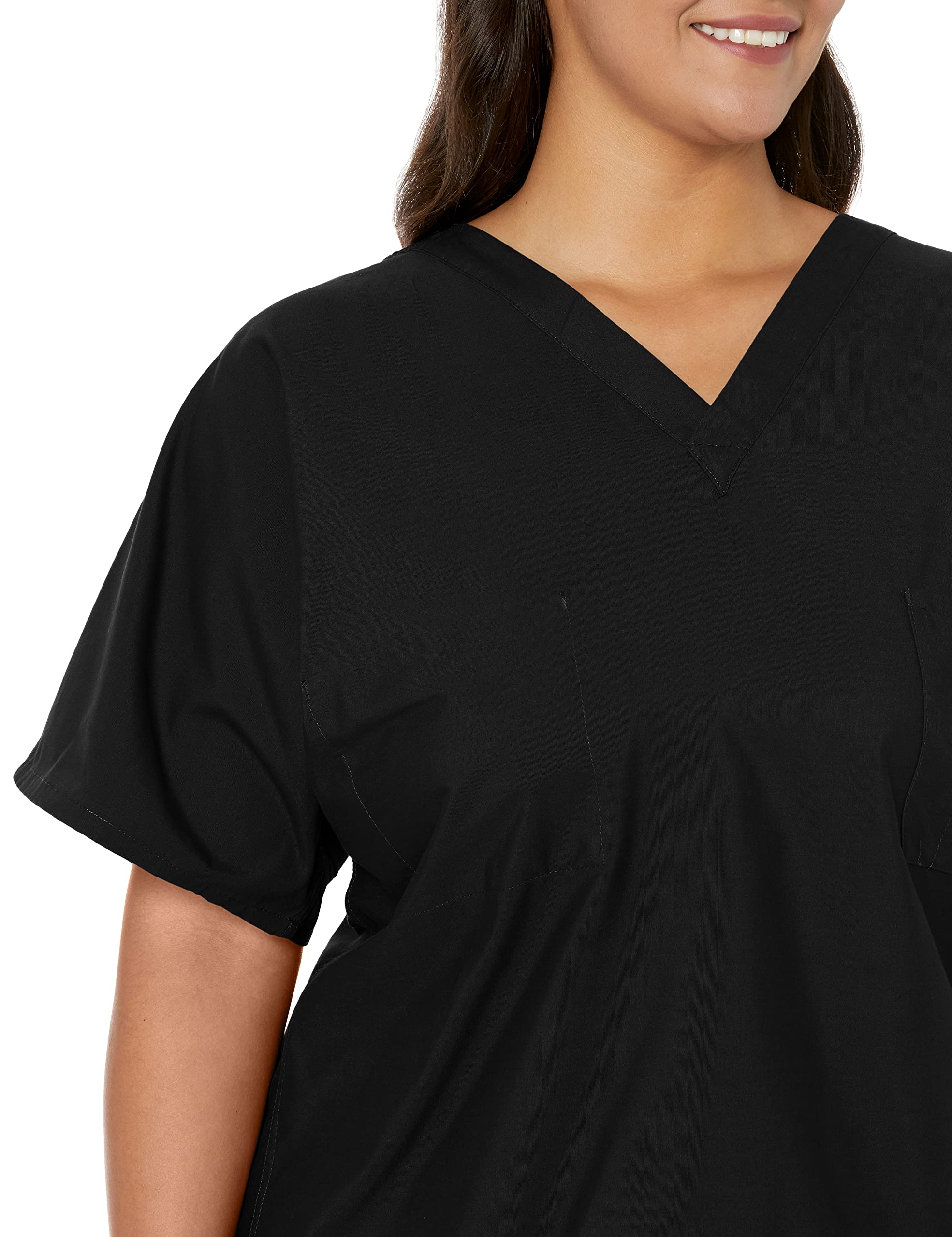 Landau Essentials Haut de Sarrau à Encolure en V : 1 Poche, Réversible, Unisexe, Coupe Classique Décontractée Sarraus Médicaux 7502