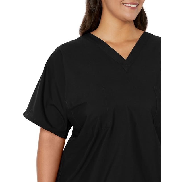 Landau Essentials Haut de Sarrau à Encolure en V : 1 Poche, Réversible, Unisexe, Coupe Classique Décontractée Sarraus Médicaux 7502