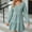 Green, variant on Gspmoly Summer Dress, Women'S New Color V-Neck Splicing Long-Sleeved Loose Dress A-Line Skirt Wedding Dresses for Women Prime Deals