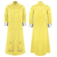 thumbnail image 3 of iiniim Mens Friar Medieval Renaissance Priest Long Robe Church Worship Halloween Party Cosplay Costume Yellow L, 3 of 4